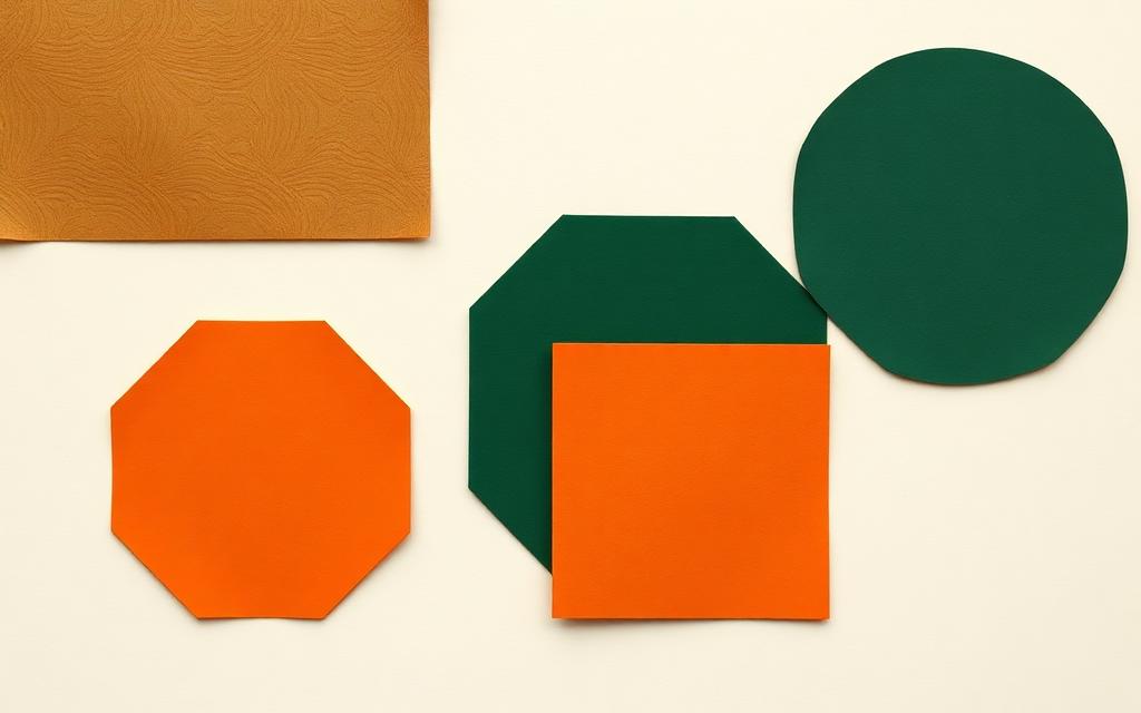 Paper-cut shapes representing collaborating AI agents