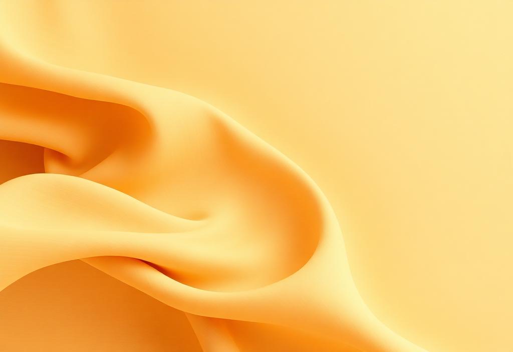 Soft draped fabric in warm sand tones